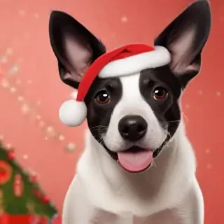 christmas dogs wallpaper