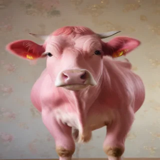 pink cow wallpaper