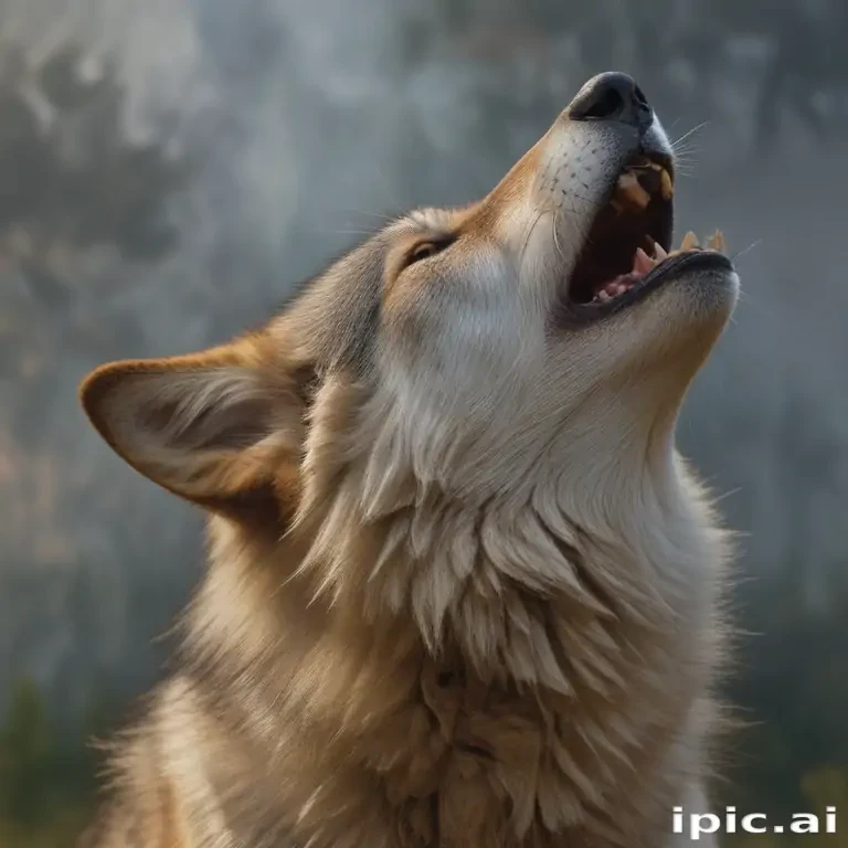 wolf howling png