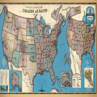 map united states