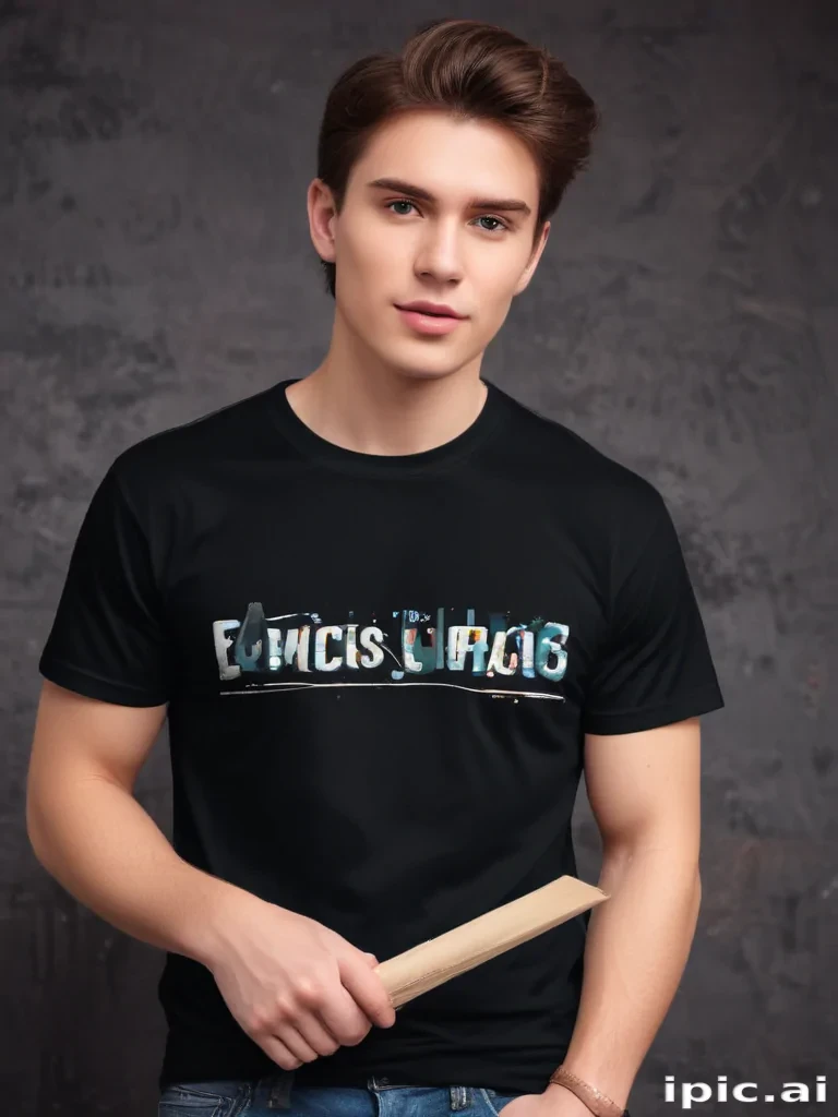 mockup tshirt black