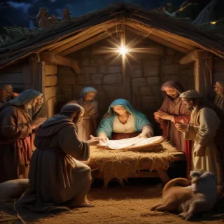 images of the manger scene