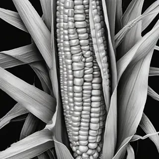 corn drawing
