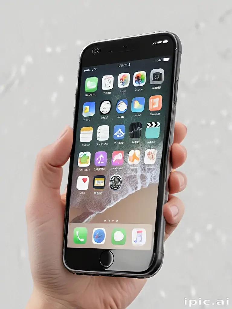 iphone with transparent background
