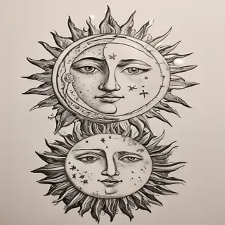 sun and moon