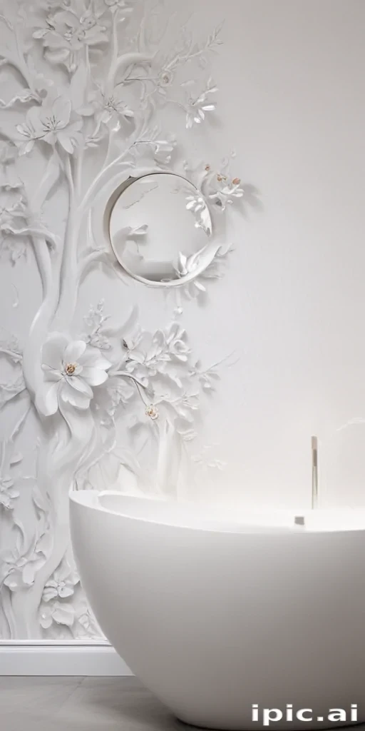 white wall paper