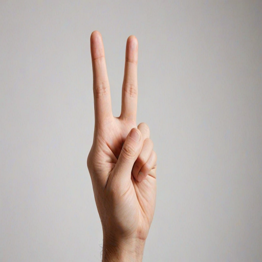 middle finger transparent