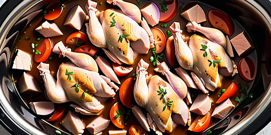 how long to cook frozen chicken in crockpot
