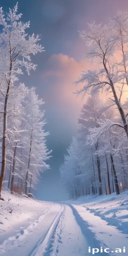 winter zoom background