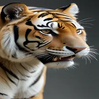 transparent tiger