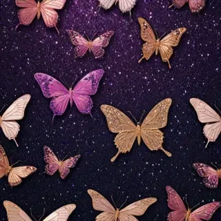 glitter butterfly wallpaper