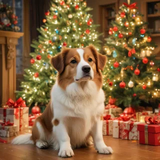 christmas dog backgrounds