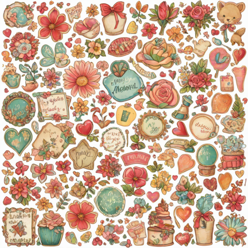 scrapbook stickers png