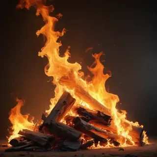 background with fire