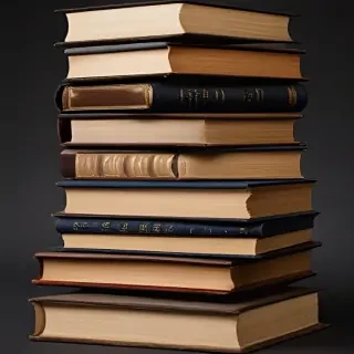 book stack png