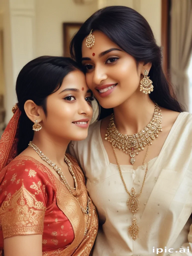 indian mom and son