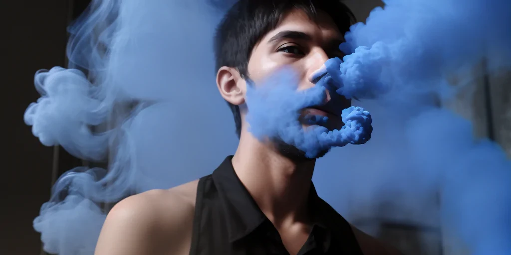 blue smoke png