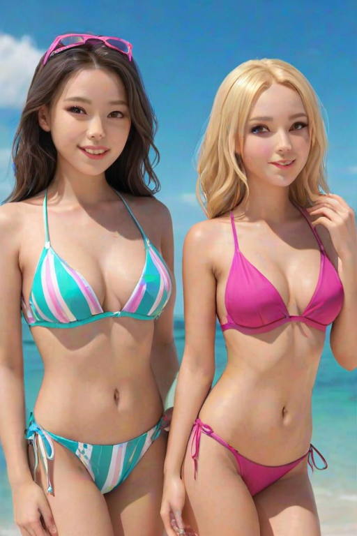 girls in bikinis ai