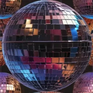 transparent disco ball