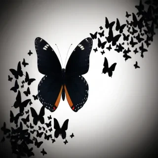 black butterfly background