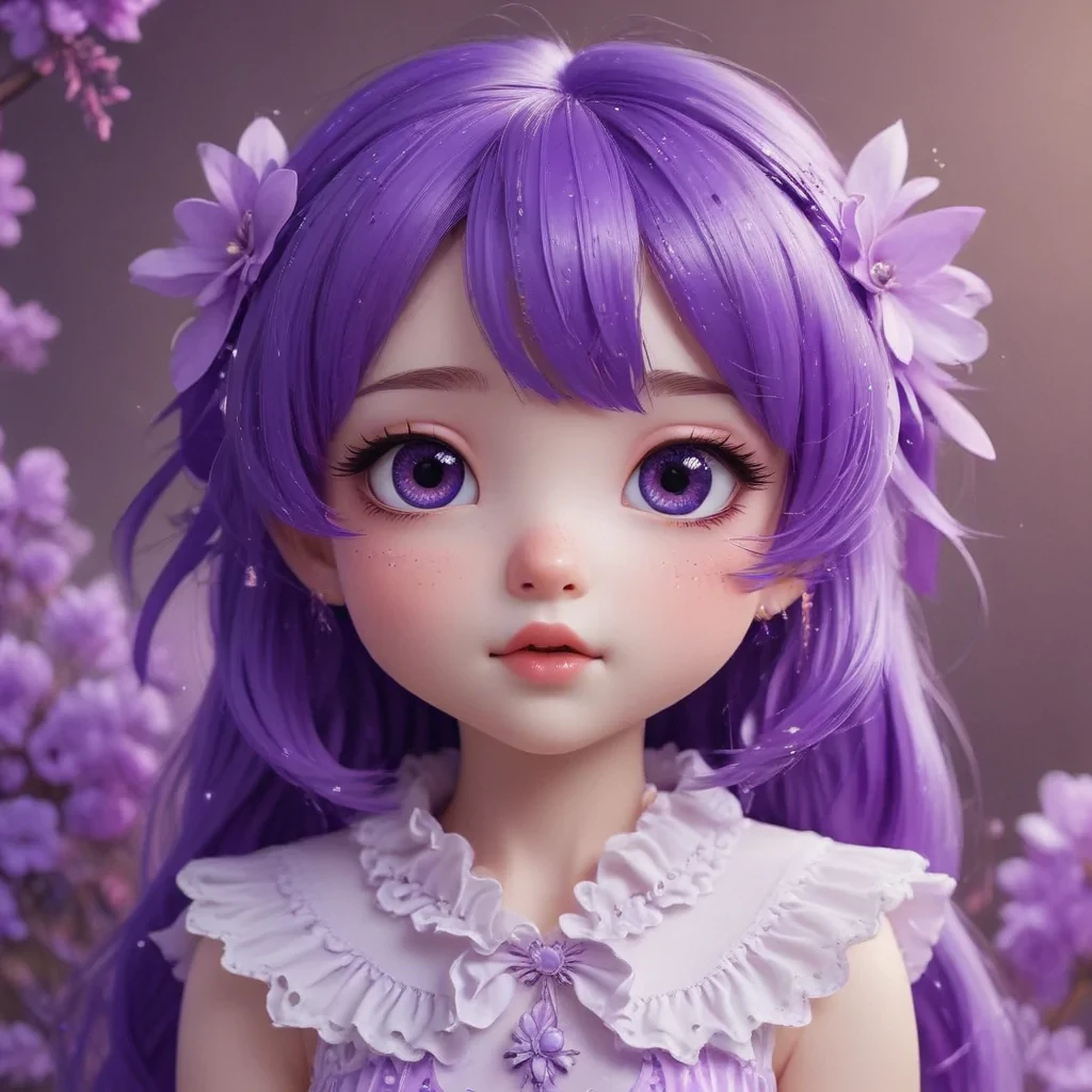 kawaii purple wallpaper