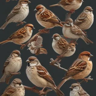sparrow clipart