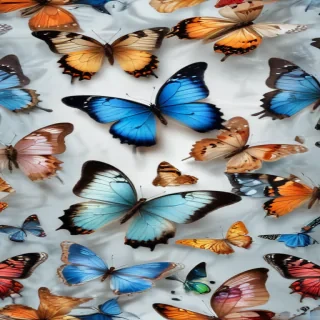 butterflies transparent