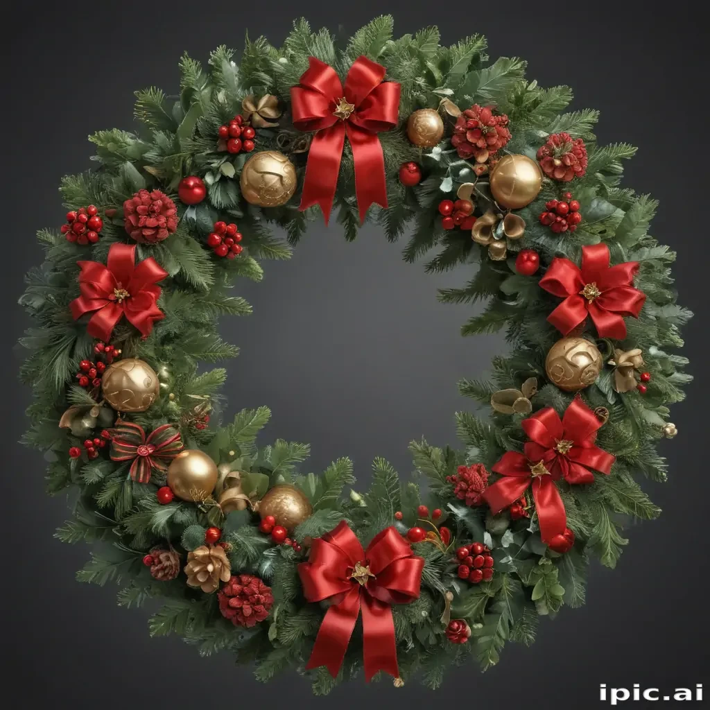 christmas wreath clip art