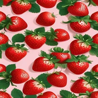 strawberry wallpaper aesthetic