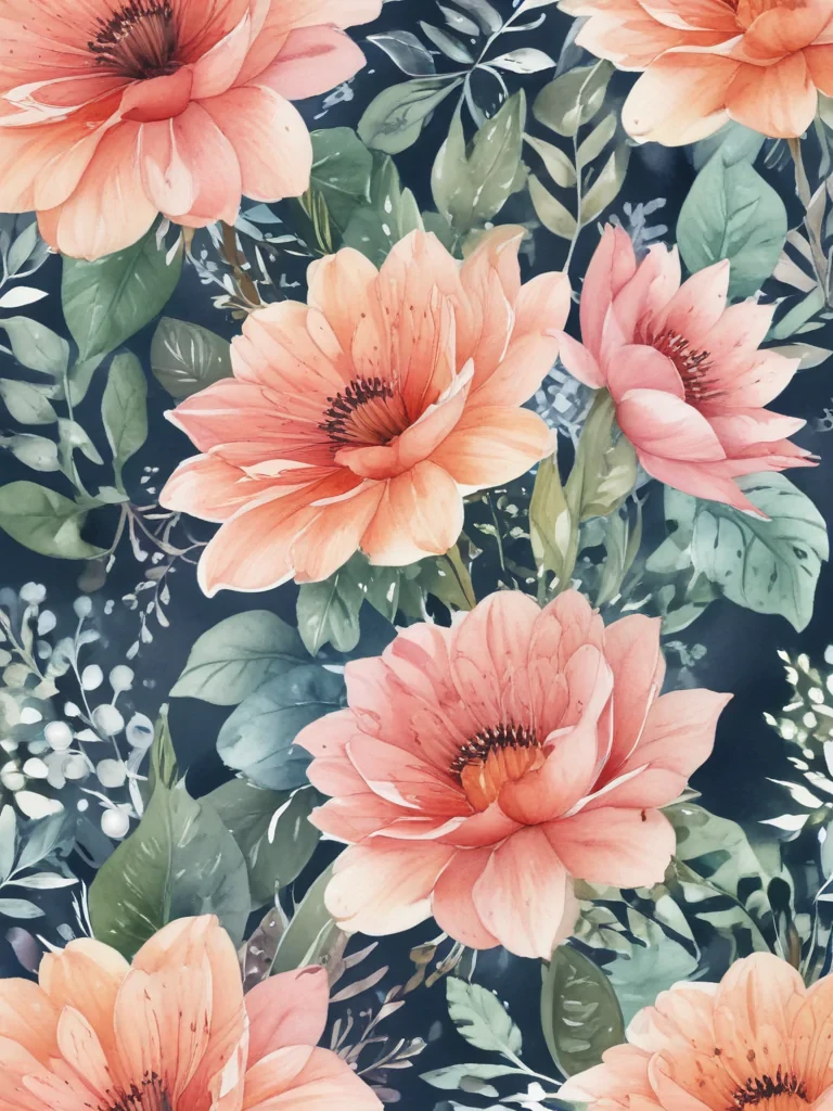 watercolor flower background