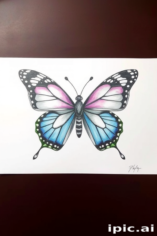picture of a butterfly drawing
