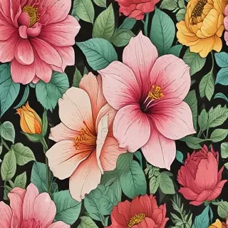 flowers to draw in color
