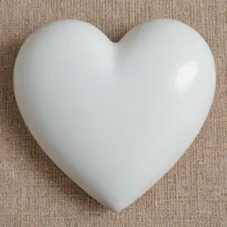 white heart