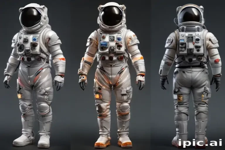 cartoon transparent astronaut suit
