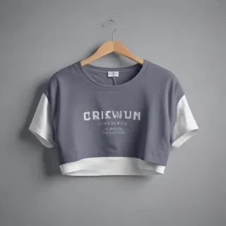 crop top shirt mockup