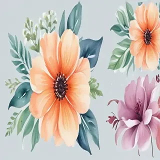 watercolor flower background
