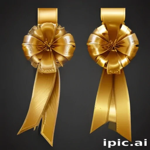 gold ribbon clipart