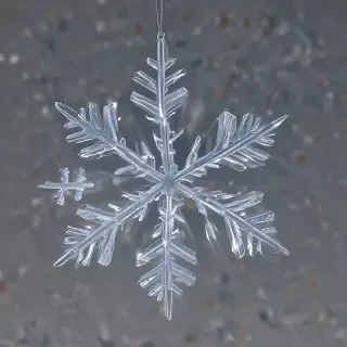 transparent snowflake