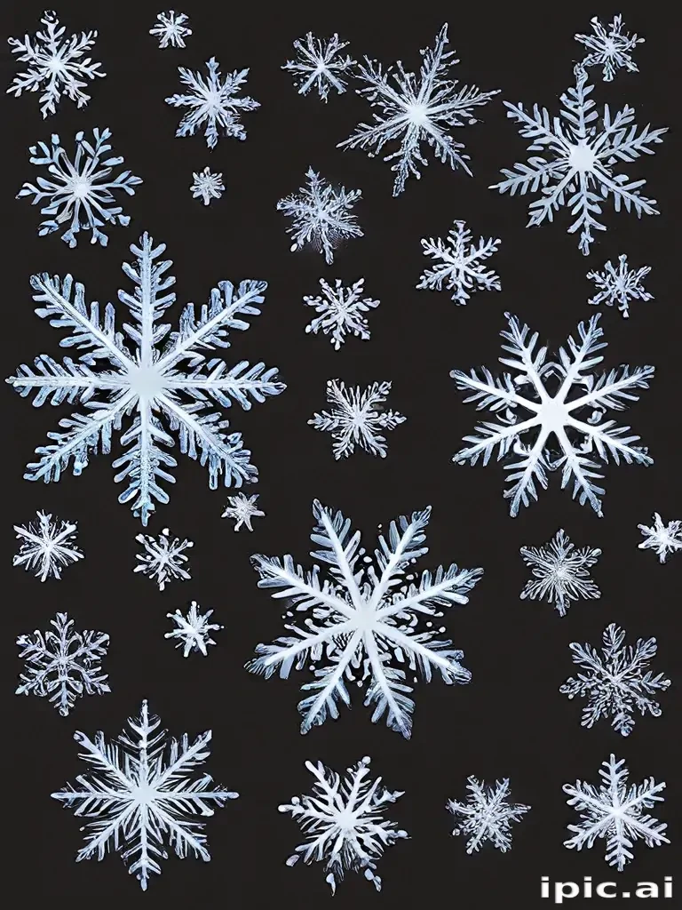 snowflakes clipart transparent background