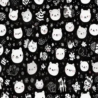 cute backgrounds black