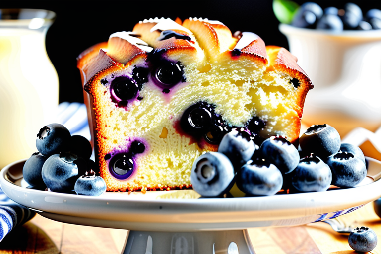 blueberry sour cream pound cake