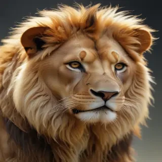 transparent lion