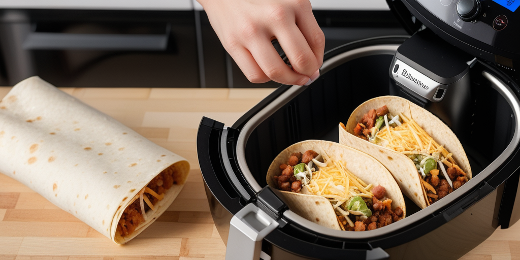 reheating burritos in air fryer