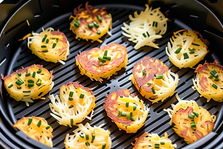 frozen hash browns in air fryer temp