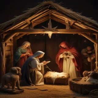 images of the manger scene