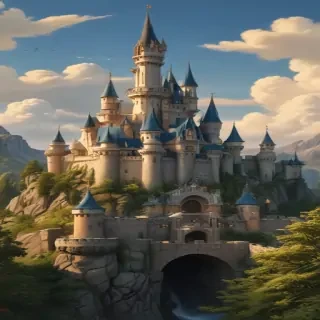 cartoon of castle