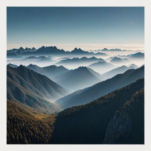 transparent mountains