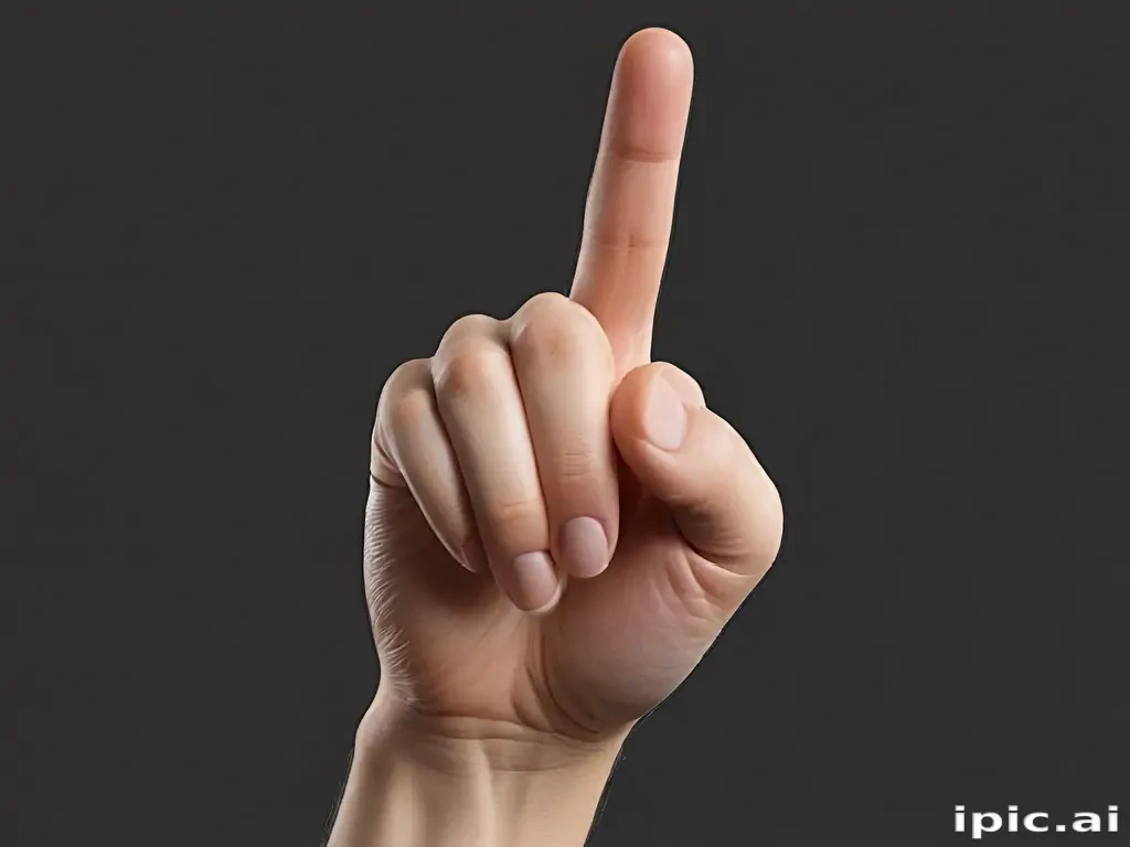 point finger png