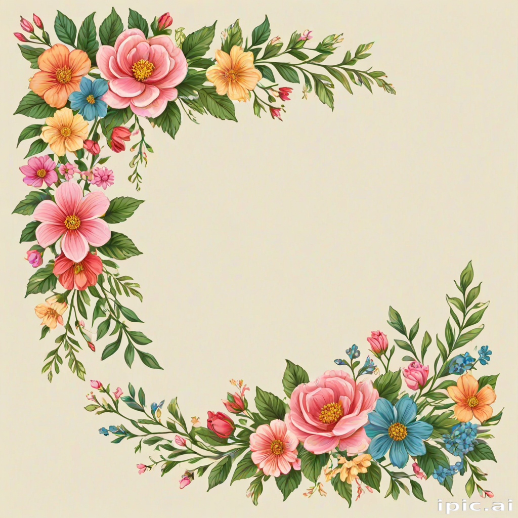 floral borders clipart