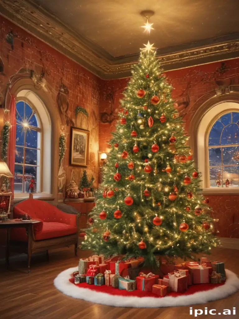retro christmas image